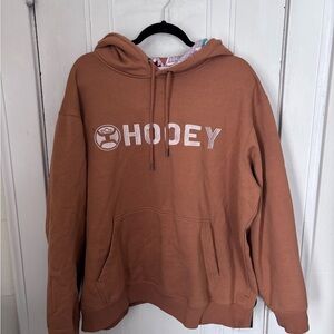 Brown Hooey Hoodie with printed inner hood and CC pocket